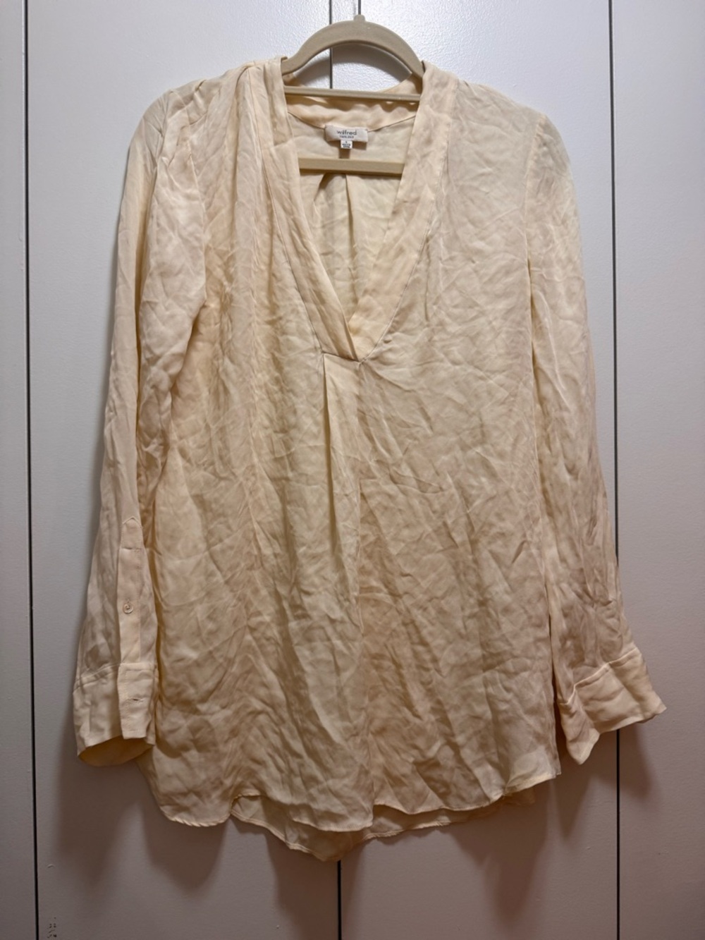 Wilfred Cream Silk Blouse